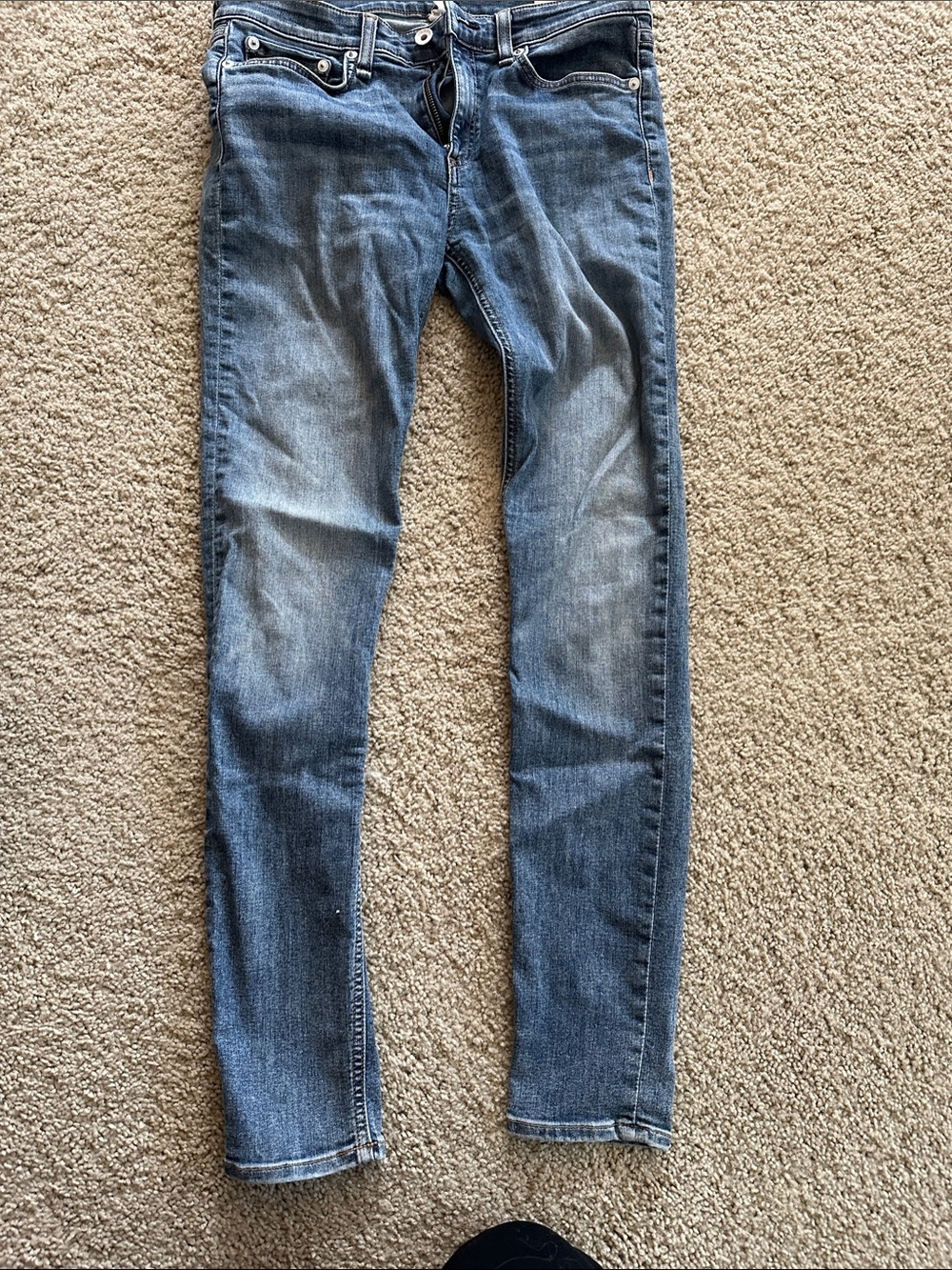 rag & bone Women's Skinny Jeans in Faded Blue
